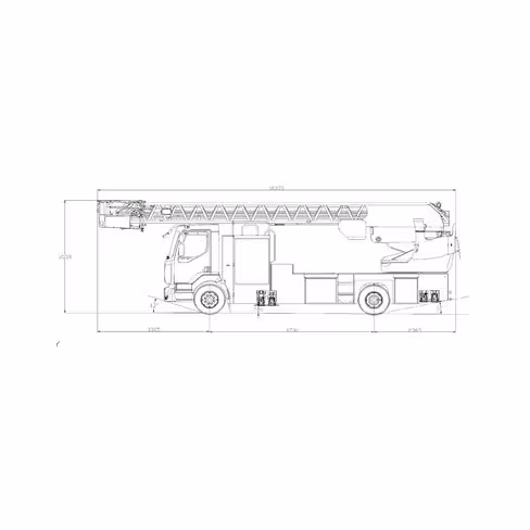 Echelle pivotante séquentielle classe +30 - EPS 42PRX Renault Trucks D18 4x2 - 18 t - diesel 280 ch