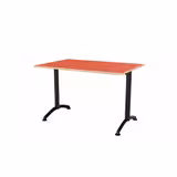 Table Zen - 120 x 80 cm - piétement à dégagement latéral - plateau stratifié - chants alaisés