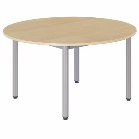 Table Bandana - Ø 120 cm - 4 pieds époxy - plateau stratifié - taille 4
