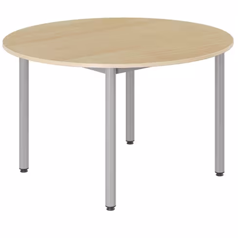 Table Bandana - Ø 120 cm - 4 pieds époxy - plateau stratifié - taille 5