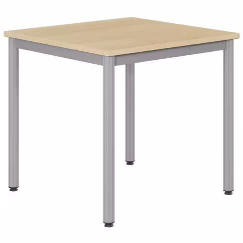 Table Bandana - 80 x 80 cm - 4 pieds époxy - plateau stratifié antibruit - taille 6