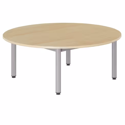 Table Bandana - Ø 120 cm - 4 pieds époxy - plateau stratifié antibruit - taille 1