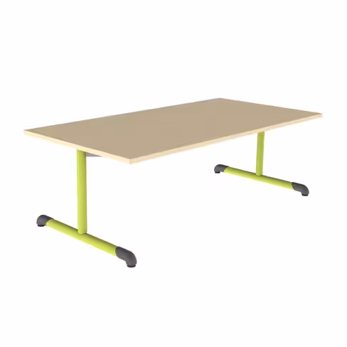 Table Bandana - 160 x 80 cm - piétement à dégagement latéral époxy - plateau stratifié - taille 2