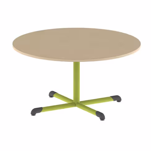 Table Bandana - Ø 120 cm - piétement central époxy - plateau stratifié - taille 4