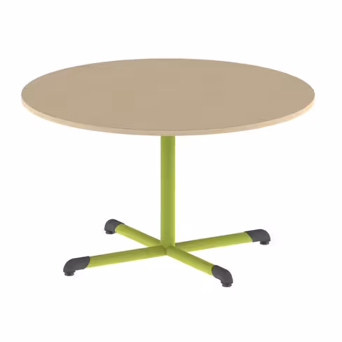 Table Bandana - Ø 120 cm - piétement central époxy - plateau stratifié - taille 5