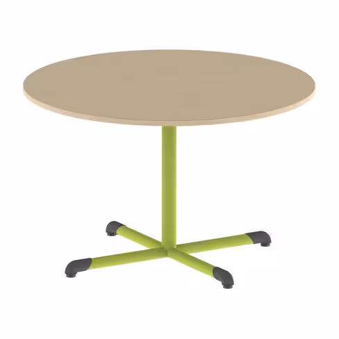 Table Bandana - Ø 120 cm - piétement central époxy - plateau stratifié - taille 6