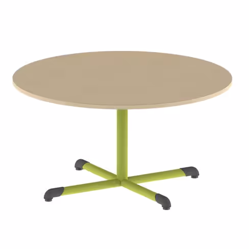 Table Bandana - Ø 120 cm - piétement central époxy - plateau antibruit stratifié - taille 4