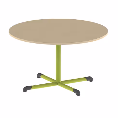 Table Bandana - Ø 120 cm - piétement central époxy - plateau antibruit stratifié - taille 5