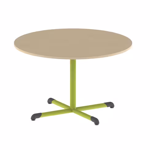 Table Bandana - Ø 120 cm - piétement central époxy - plateau antibruit stratifié - taille 6