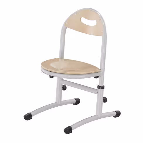 Chaise appui sur table Bandana - assise dossier séparés hêtre - réglable en hauteur - T 1 à 3 - lot de 2