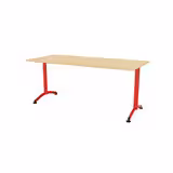 Table Zen - 180 x 80 cm - piétement à dégagement latéral - plateau stratifié - chants alaisés