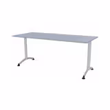 Table Zen - 180 x 80 cm - piétement à dégagement latéral - plateau stratifié - chants ABS
