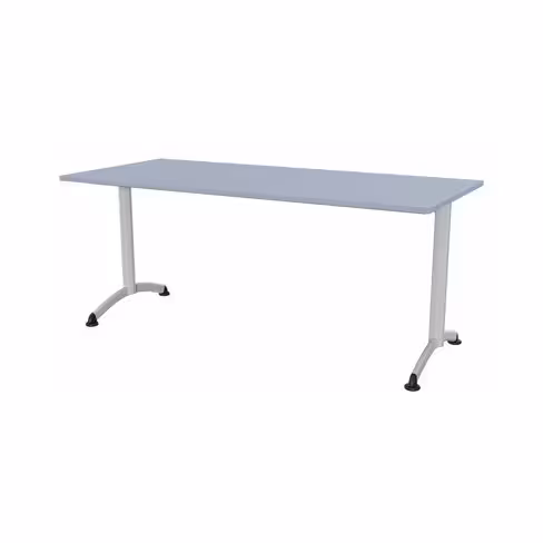 Table Zen - 180 x 80 cm - piétement à dégagement latéral - plateau stratifié - chants ABS