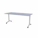 Table Zen - 180 x 80 cm - piétement à dégagement latéral plateau stratifié antibruit - chants ABS