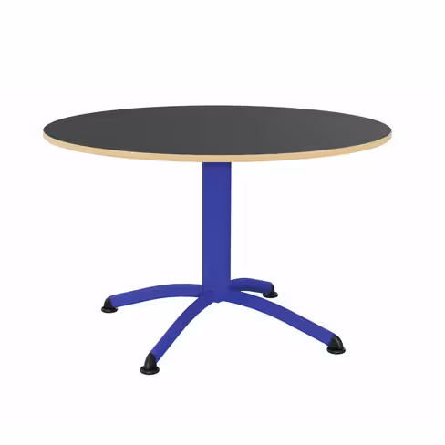 Table Zen - Ø 120 cm - piétement central - plateau stratifié - chants alaisés