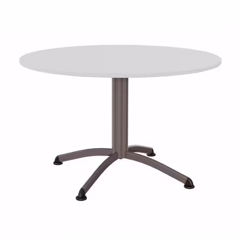 Table Zen - Ø 120 cm - piétement central - plateau stratifié antibruit - chants ABS
