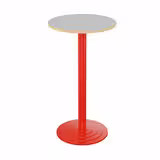 Mange debout Zen - Ø 60 cm - piétement central - plateau stratfié - chants alaisés