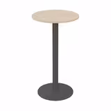 Mange debout Zen - Ø 60 cm - piétement central - plateau stratifié - chants ABS