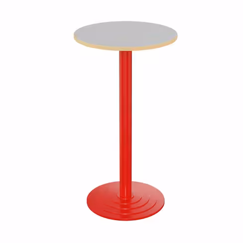 Mange debout Zen - Ø 60 cm - piétement central - plateau stratifié antibruit - chants alaisés