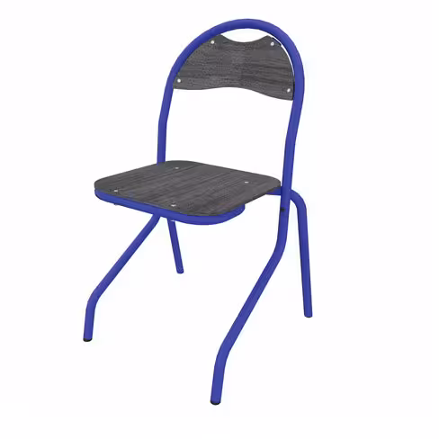 Chaise appui sur table Zen - assise dossier séparés - piétement aluminium - lot de 4