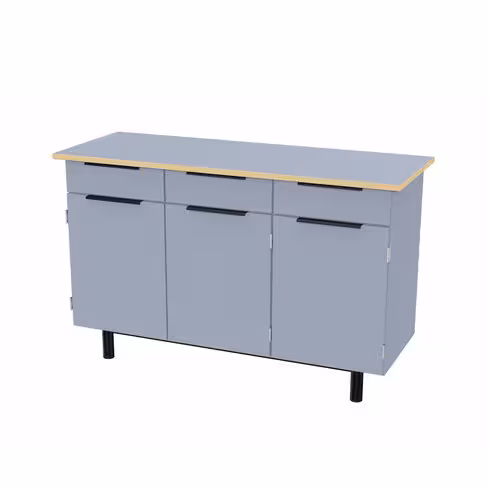 Buffet 3 portes 3 tiroirs Zen - l. 146 x h. 92 x pr. 55 cm