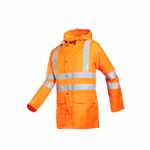Veste de pluie haute visibilité Monoray - Sioen - tissu siopor régular - orange fluo - taille au choix