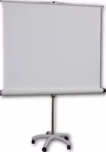 Ecran de projection sur pied étoile à roulettes Oray - 180 x 180 cm