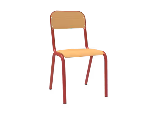 Chaise Trema - rouge Orient - taille 4 - lot de 4