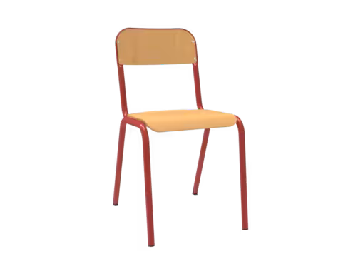 Chaise Trema - rouge Orient - taille 6 - lot de 4