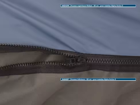 Housse inférieure - 85 cm - pour matelas Alpha Active 5