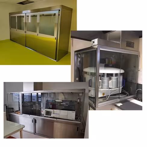 Enceinte de confinement pour automates avec armoire 1200 mm - achat