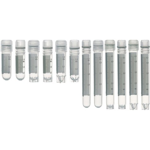 Tubes cryogéniques stériles 5 ml à pied étoile filetage interne x 25