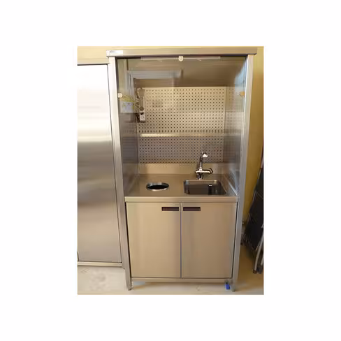 Poste de sécurité avec plénum d aspiration, système vidange armoire inférieure ventilée dim 1200 x 700 mm - achat