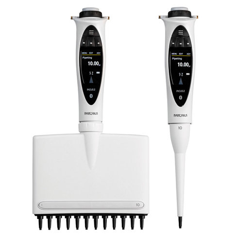 Micropipette électronique PICUS 2 8 canaux, 0,2-10 µl