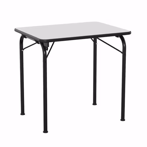 Table pliante Néva 80 x 60 cm - gris nimbus / noir Pékin - T6