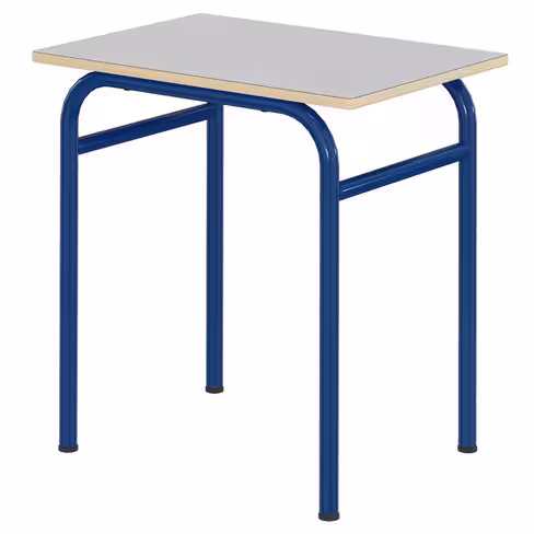 Table Arceau - 70 x 50 cm - stratifié - gris nimbus/bleu Ouessant - taille 6 - lot de 2