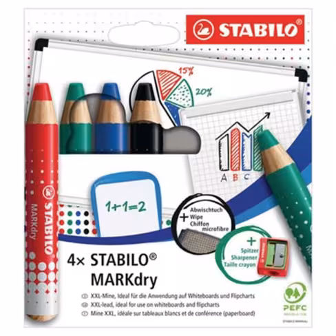 Kit crayon marqueur Stabilo Markdry