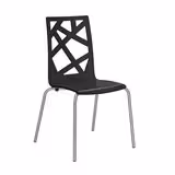 Chaise 4 pieds Cocoon avec motifs design - laquée - piétement époxy - lot de 4