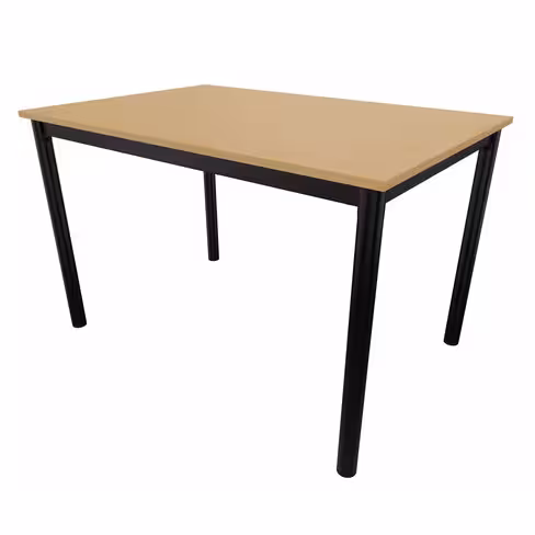 Table rectangulaire Compo - 120 x 80 cm - piétement époxy - plateau mélaminé