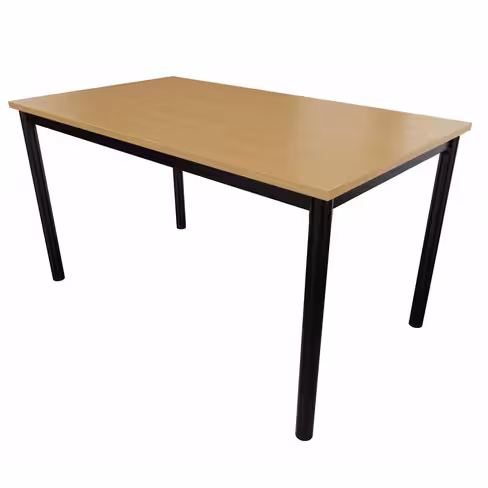 Table rectangulaire Compo - 140 x 80 cm - piétement époxy - plateau mélaminé