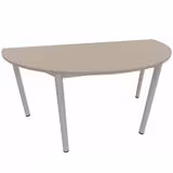Table demi-lune Compo - l. 160 cm - piétement époxy - plateau mélaminé