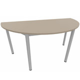 Table demi-lune Compo - l. 160 cm - piétement époxy - plateau mélaminé
