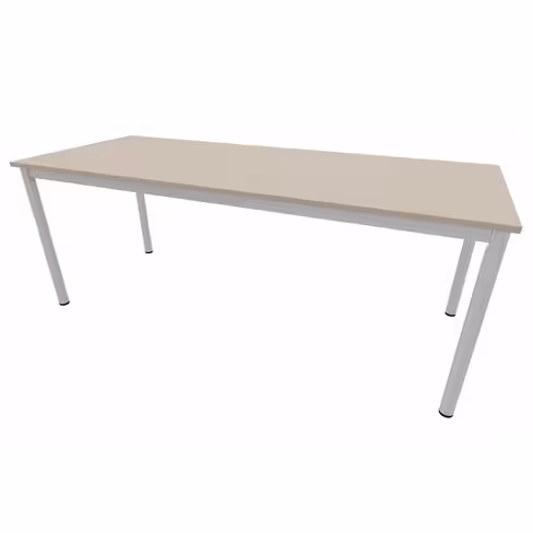Table rectangulaire Compo - 200 x 80 cm - piétement époxy - plateau mélaminé