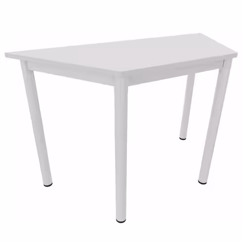 Table trapézoïdale Compo - 120 x 60 x 60 cm - piétement époxy - plateau mélaminé