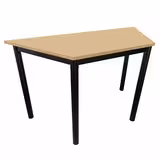 Table trapézoïdale Compo - 130 x 65 x 65 cm - piétement époxy - plateau mélaminé