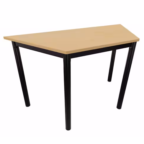 Table trapézoïdale Compo - 130 x 65 x 65 cm - piétement époxy - plateau mélaminé