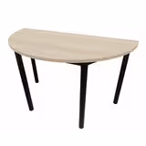 Table demi-lune Compo - Ø 130 cm - piétement époxy - plateau mélaminé