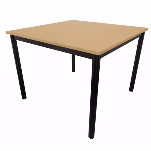 Table carrée Compo - 100 x 100 cm - piétement époxy - plateau mélaminé