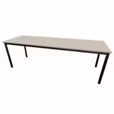 Table rectangulaire Compo - 240 x 80 cm - piétement époxy - plateau mélaminé
