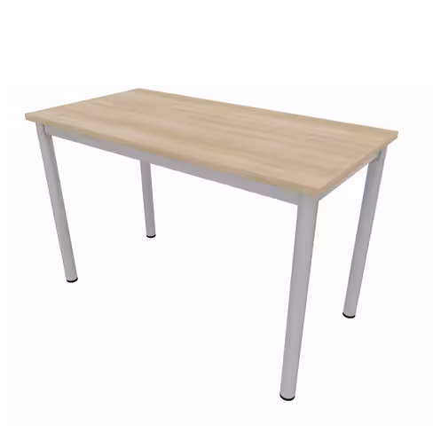 Table rectangulaire Artense - 120 x 60 cm - piétement époxy - plateau stratifié - chant plastique
